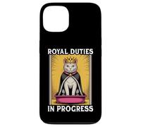 Funny Cat Royal Doveri In Progress Lettiera per gatti Custodia per iPhone 13
