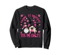 Funny Cat Saying for Women Cat Mom Home Is Where The Meow Is Felpa
