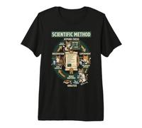 Funny Cat Scientific Method Physics Teacher Science Maglietta Premium