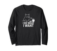Funny Cat Ugly Mad Kitty Maglia a Manica