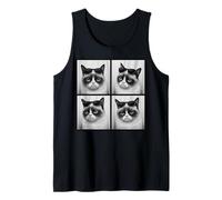 Funny Cat Wearing Sunglasses Photobooth Cat Meme Selfie Canotta