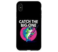 Funny Catch The Big One Fishing Fish Custodia per iPhone XS Max