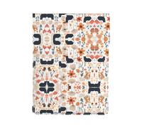 Funny Cats Birds And Flowers Premium Leather Laptop Sleeve - Elegante custodia per MacBook da 13 pollici con design a stampa completa per modelli 2018 e più recenti