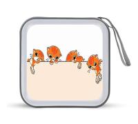 Funny Cats Funny CD Holder 40 Capacità DVD Caso Disco Protettivo Storage Organizer Bag per Auto Casa Viaggio