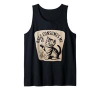 Funny Cats Rage Mi consuma Gattino Canotta