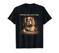 Funny Cavalier King Charles Spaniel papà Cane Uomini Donne Maglietta