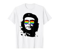 Funny Che Guevara - Occhiali da sole LGBT Pride Rainbow Flag Maglietta
