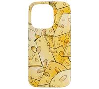 Funny Cheese Pattern for Food Lovers and Cheese Addicts Custodia per iPhone 14 Pro