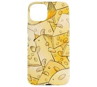 Funny Cheese Pattern for Food Lovers and Cheese Addicts Custodia per iPhone 15 Plus