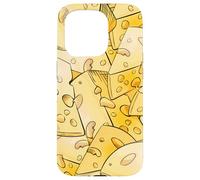 Funny Cheese Pattern for Food Lovers and Cheese Addicts Custodia per iPhone 15 Pro