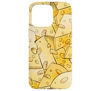 Funny Cheese Pattern for Food Lovers and Cheese Addicts Custodia per iPhone 15 Pro Max