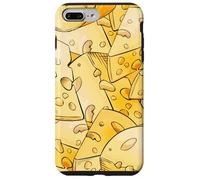 Funny Cheese Pattern for Food Lovers and Cheese Addicts Custodia per iPhone 7 Plus/8 Plus