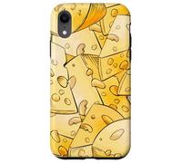 Funny Cheese Pattern for Food Lovers and Cheese Addicts Custodia per iPhone XR