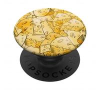 Funny Cheese Pattern for Food Lovers and Cheese Addicts PopSockets PopGrip Adesivo