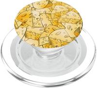Funny Cheese Pattern for Food Lovers and Cheese Addicts PopSockets PopGrip per MagSafe