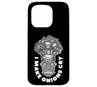 Funny Chef I Make Cipolle Cry Tribal Cook Head Totem Cooking Custodia per iPhone 15 Pro