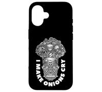 Funny Chef I Make Cipolle Cry Tribal Cook Head Totem Cooking Custodia per iPhone 16