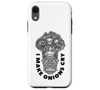 Funny Chef I Make Cipolle Cry Tribal Cook Head Totem Cooking Custodia per iPhone XR