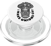 Funny Chef I Make Cipolle Cry Tribal Cook Head Totem Cooking PopSockets PopGrip per MagSafe