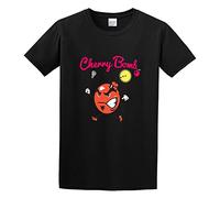 Funny Cherry Bomb Basic Cotton Cool Men's Cotton Shirt T-Shirt Black L