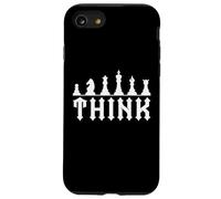 Funny Chess Pieces Chess Lover & Player Gifts Think Custodia per iPhone SE (2020) / 7/8