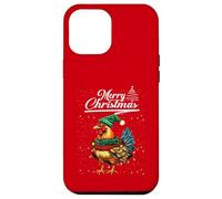 Funny Chicken Christmas Lights Farm Animal Cute Xmas Holiday Custodia per iPhone 12 Pro Max