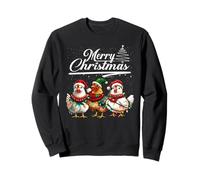 Funny Chicken Christmas Lights Farm Animal Cute Xmas Holiday Felpa