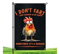 Funny Chicken Flag, Double Sided Flag Wall Decor, Wall Art Decor Banner, Chicken Pattern Wall Flag, Chicken Flag for Bedroom, Decorative Chicken Flag, Men's Bedroom Flag, Dormitory Wall Decor Flag