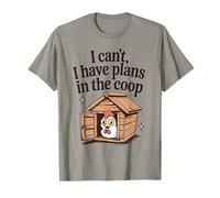 Funny Chicken Lover I Can't I Have Plans in The Coop Womens Maglietta