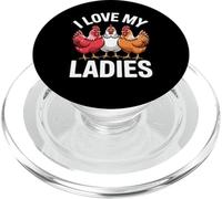 Funny Chicken Memes Scherzi divertenti sul pollo I Love My Ladies PopSockets PopGrip per MagSafe