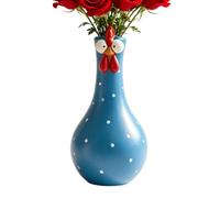Funny Chicken Vase - Handcrafted Resin Flower Holder - Home Decor Statue