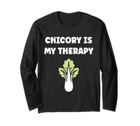 Funny chicory minimalist vegetable simple therapy chicory Maglia a Manica