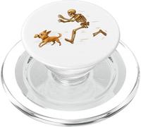 Funny Chihuahua Halloween Steal Bone Skeleton Chase Spooky PopSockets PopGrip per MagSafe
