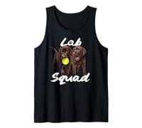 Funny Chocolate Lab Puppy Brown Labrador Retriever Amante dei Cani Canotta