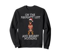 Funny Christmas Beauceron Naughty List Felpa