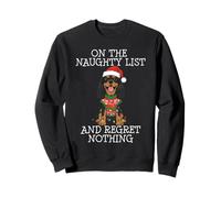 Funny Christmas Cavalier King Charles Spaniel Naughty List Felpa