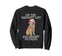 Funny Christmas Chinese Shar-Pei Naughty List Felpa