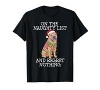 Funny Christmas Chinese Shar-Pei Naughty List Maglietta