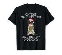 Funny Christmas German Shorthaired Pointer Naughty List Maglietta