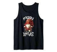 Funny Christmas GNOME Dad Graphic with Broken Leg Merry Xmas Canotta