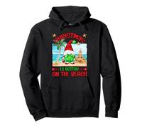 Funny Christmas GNOME for Xmas Vacation On The Beach Felpa con Cappuccio