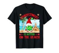 Funny Christmas GNOME for Xmas Vacation On The Beach Maglietta