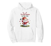 Funny Christmas Golfer Cute Snowman Par-Tee Golf Felpa con Cappuccio