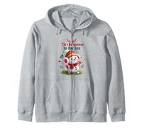 Funny Christmas Golfer Cute Snowman Par-Tee Golf Felpa con Cappuccio
