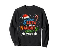 Funny Christmas Humor Dear Santa They Are The Naughty Ones Felpa
