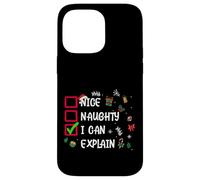 Funny Christmas List Quotes Sayings Illustration Graphic Custodia per iPhone 14 Pro Max
