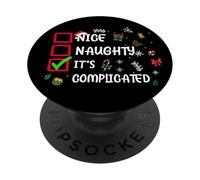 Funny Christmas List Quotes Sayings Illustration Graphic PopSockets PopGrip Adesivo