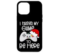 Funny Christmas Quotes I Paused My Game to Be Here Graphic Custodia per iPhone 12 Pro Max