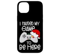 Funny Christmas Quotes I Paused My Game to Be Here Graphic Custodia per iPhone 14 Plus