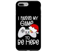 Funny Christmas Quotes I Paused My Game to Be Here Graphic Custodia per iPhone 7 Plus/8 Plus
